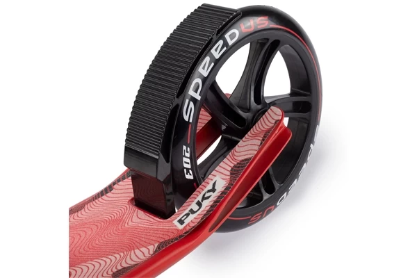 Fußbremse am Hinterrad