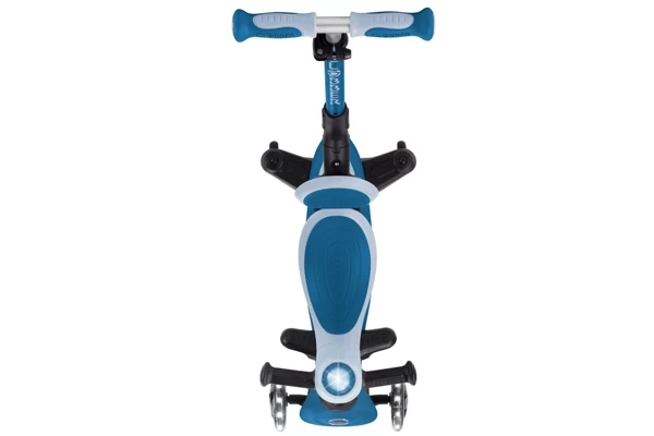 Mit Schiebebügel und Stützrädern