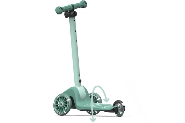 Lenken durch Verlagerung des Körpergewichts