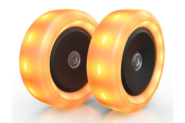 LED-Leuchten in den Rädern