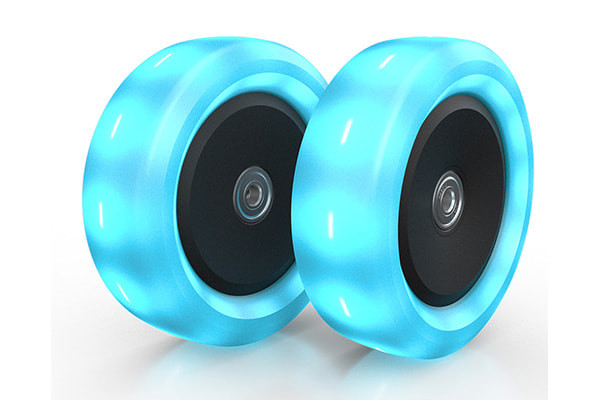 LED-Leuchten in den Rädern