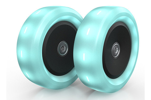 LED-Leuchten in den Rädern