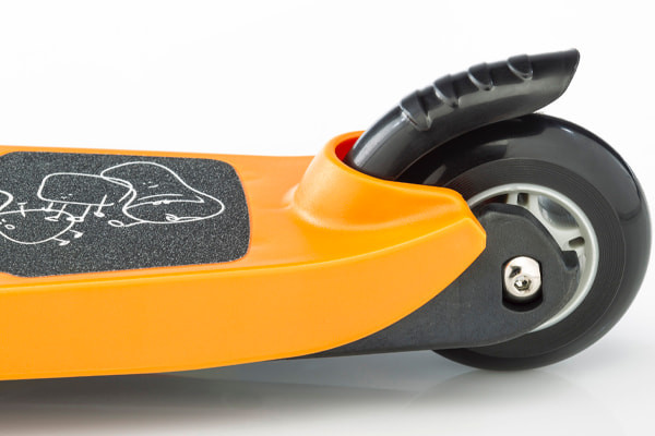 Fußbremse am Hinterrad