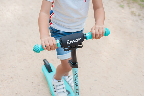 Optional: Lenkerpolster mit Wunschname